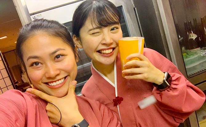 リゾートバイトスタッフが多く活躍しており、働きやすい♪